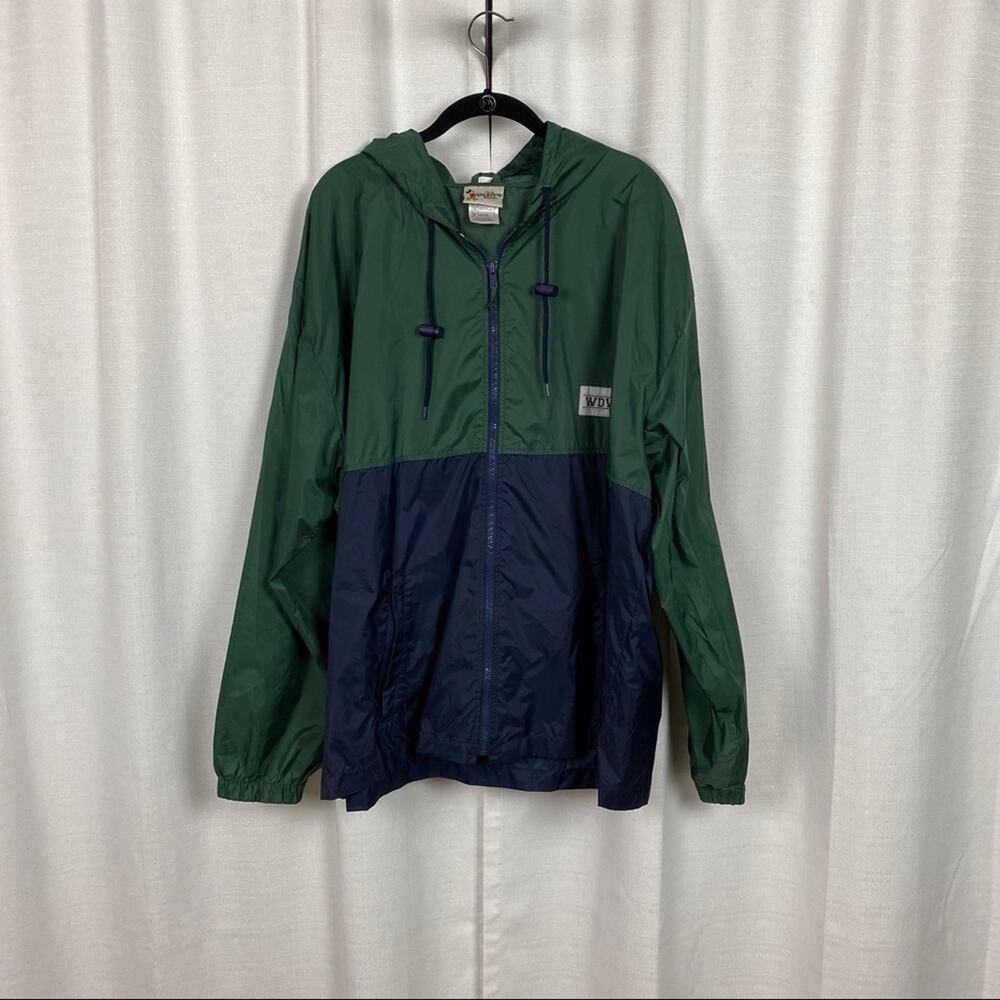 Disney Parks Walt Disney World Unisex Blue&Green Windbreaker Jacket Sz.XL